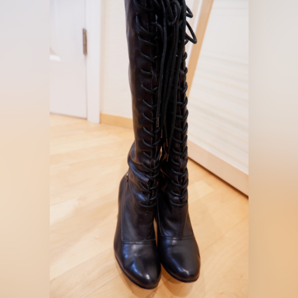 Sam Edelman Black Sanford Riding Boots - Picture 3 of 13
